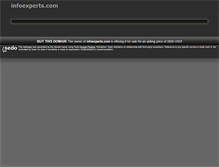 Tablet Screenshot of infoexperts.com